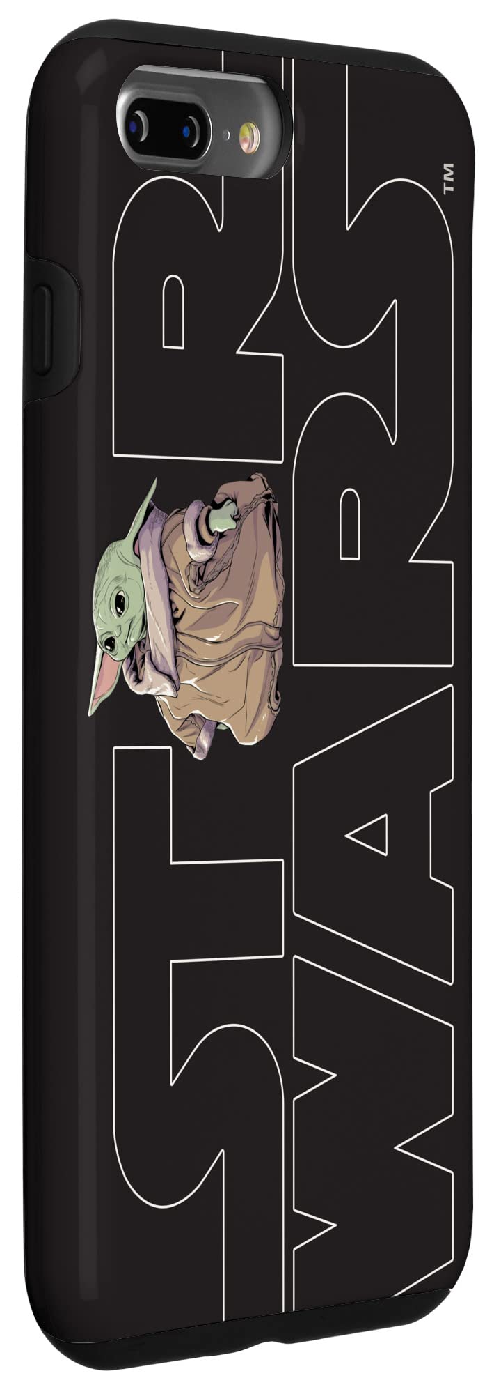 Custodia Per IPhone 7 Plus / 8 Plus Con Design Star Wars: The Mandalorian Dark Portrait, Cover Rigida Protettiva