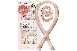 Satin Heatless Curling Set: Overnight Hair Curlers for Heatless, Soft Curls
