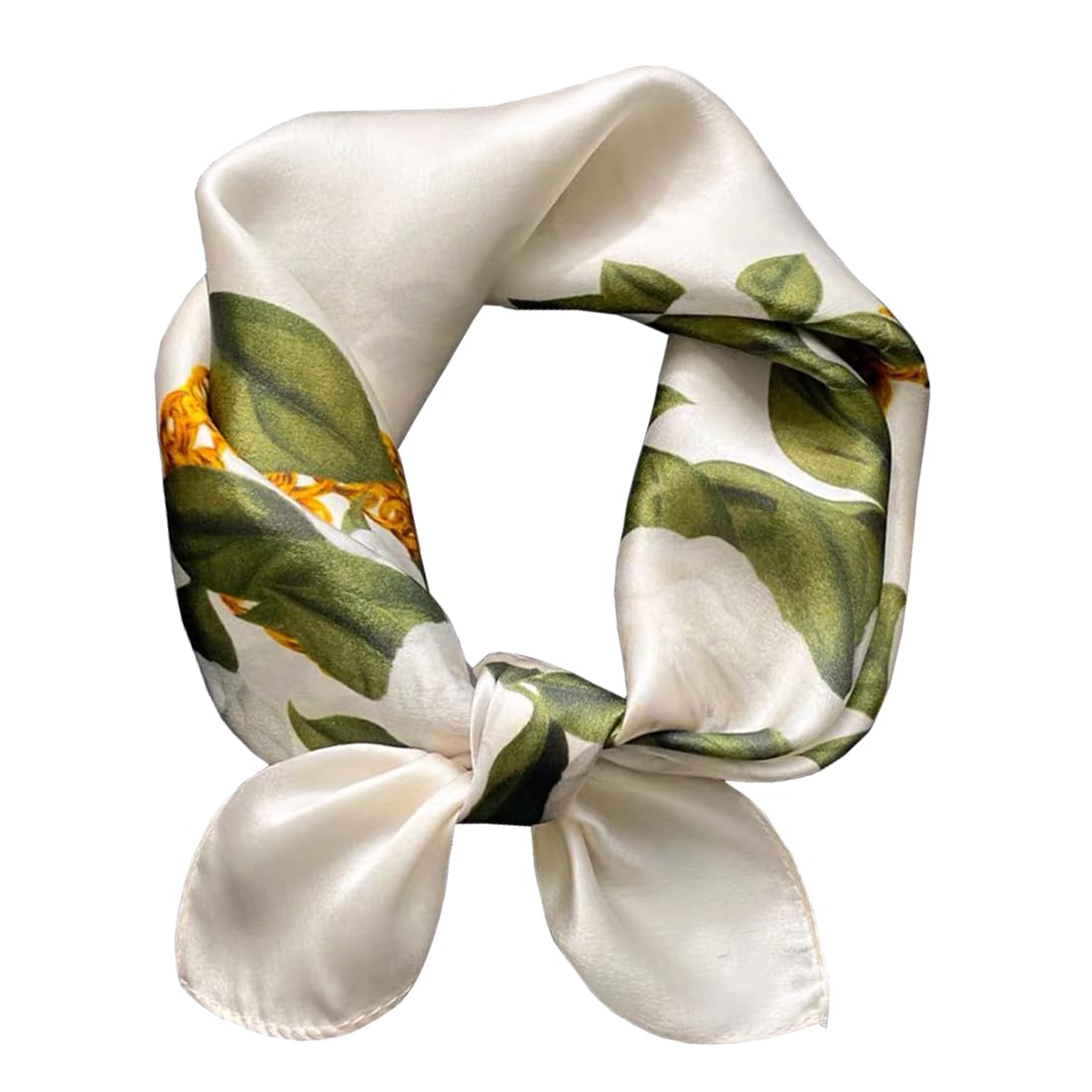 ANDANTINO 100% Mulberry Silk Scarf -21” Square Neckerchief with Gift Packed