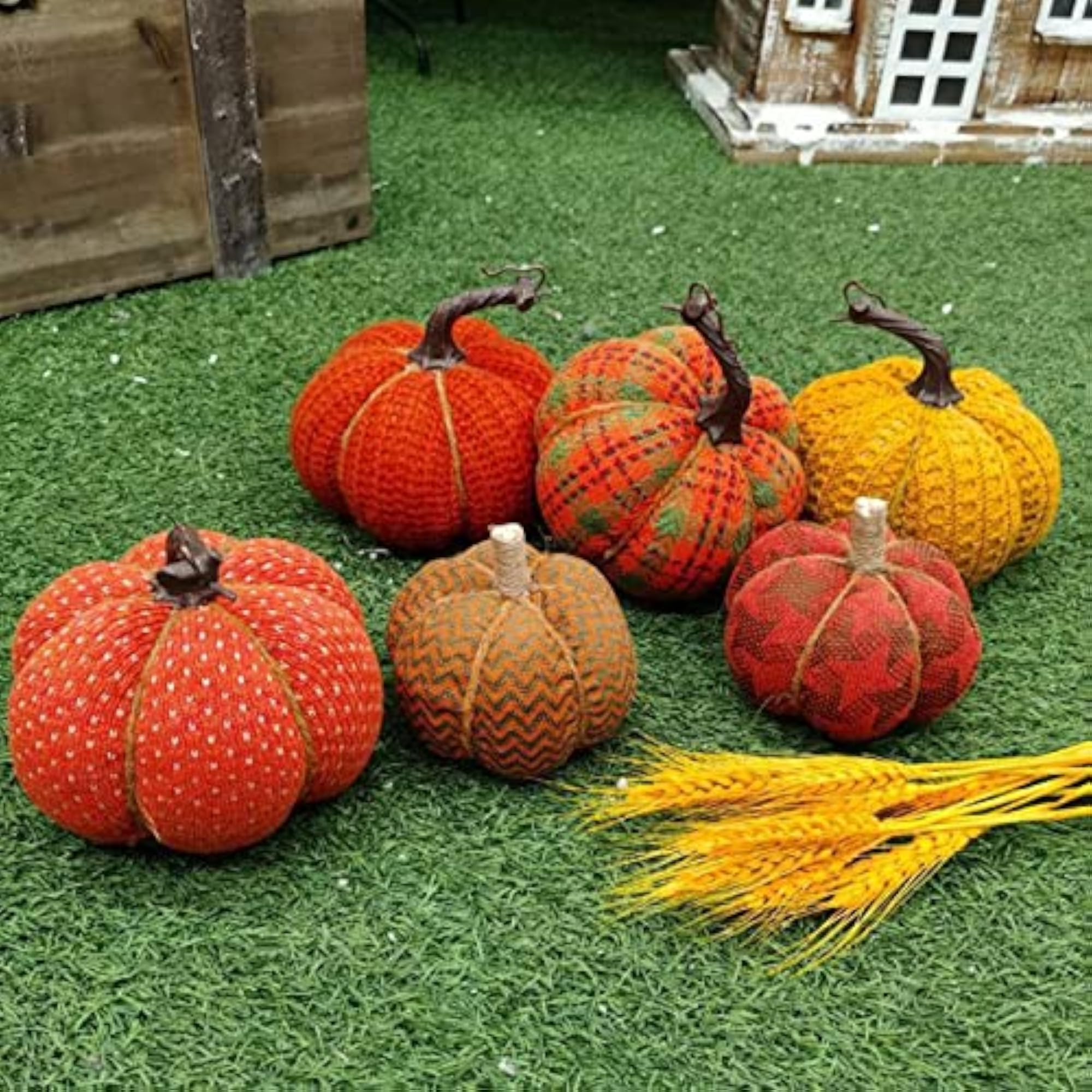 Artificial Pumpkins for Farmhouse Holiday Decor