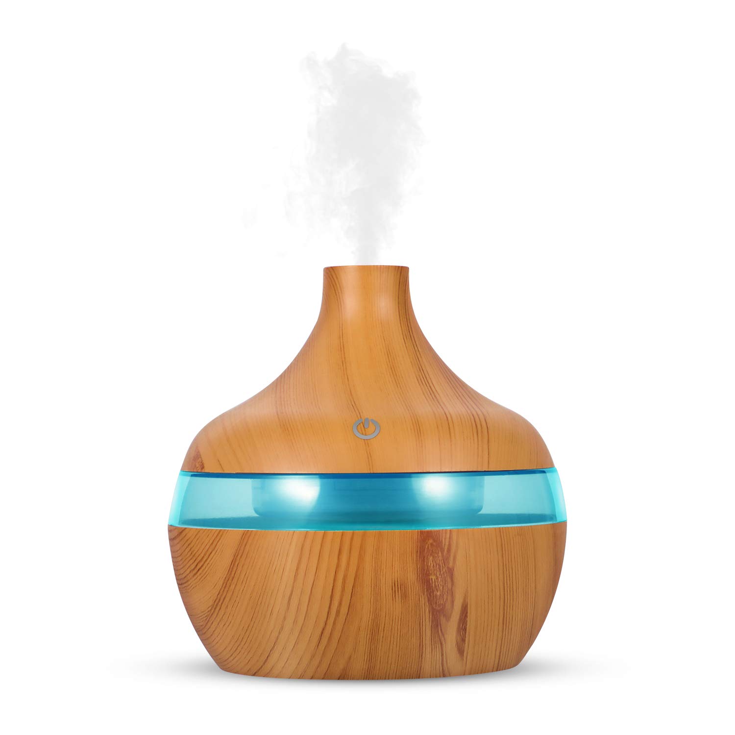 Welvan Essential Oil Diffuser,with 7 Colors LED Lights, Aromatherapy Diffuser Cool Mist Humidifier BPA-Free for Bedroom, Home, Yoga, SPA, Office(Cream Yellow)