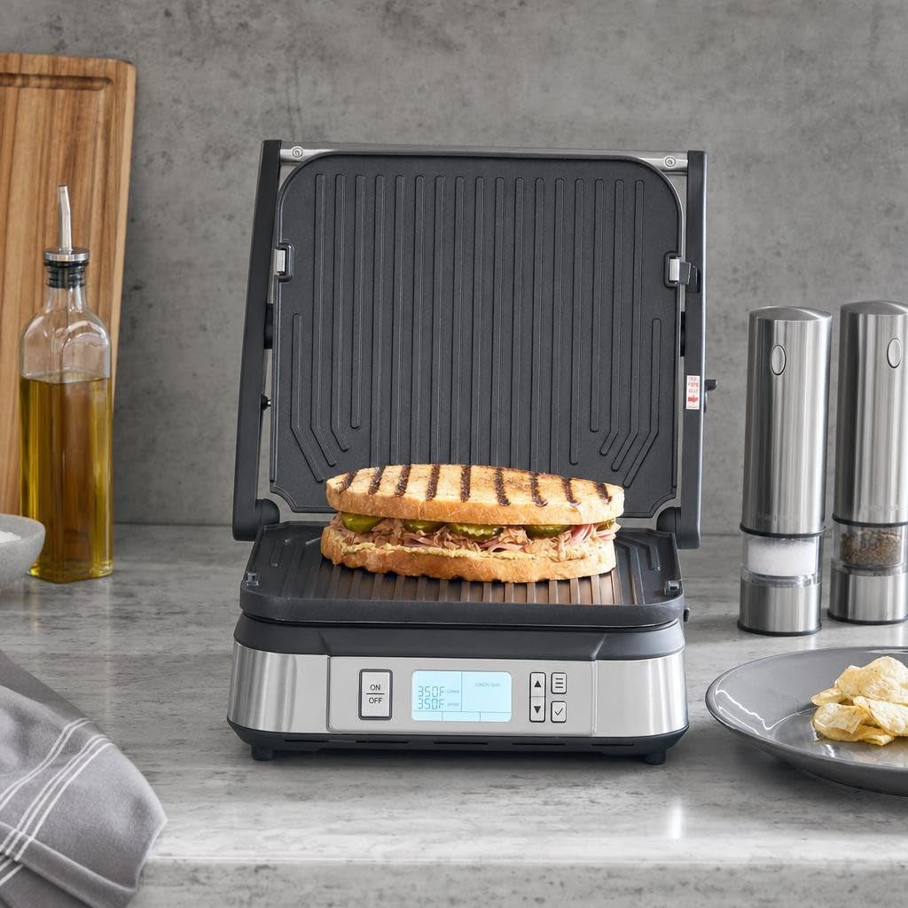 Amazon.com: Cuisinart Griddler® with Smoke-Less Mode, GR-6SNAS