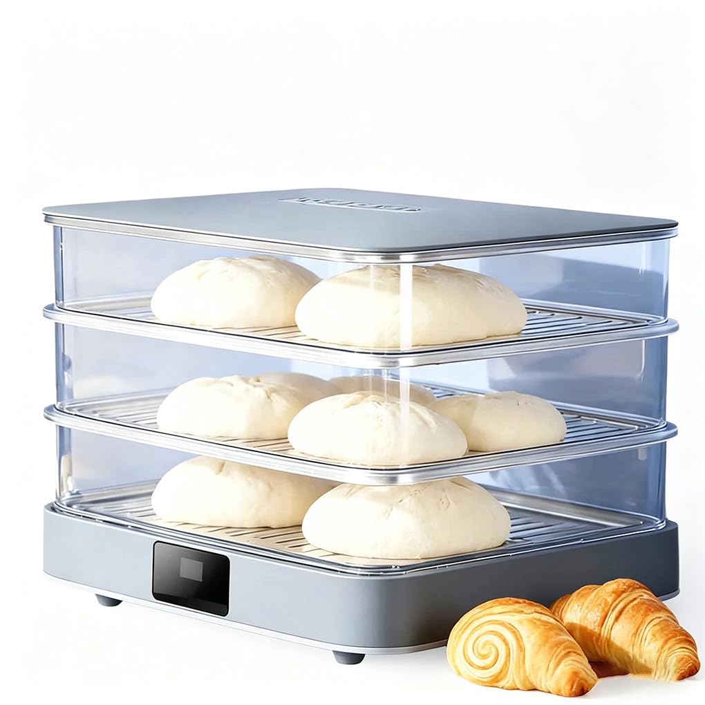 Contenitore per La Fermentazione del Pane Da 40 Litri, Macchina Elettrica per La Fermentazione Dell'impasto, Temperatura, Tempo E Umidità Regolabili Automaticamente