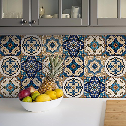 Fliesenaufkleber Vinyl 15x15cm - 10er Set Wasserdicht Für Küche & Bad