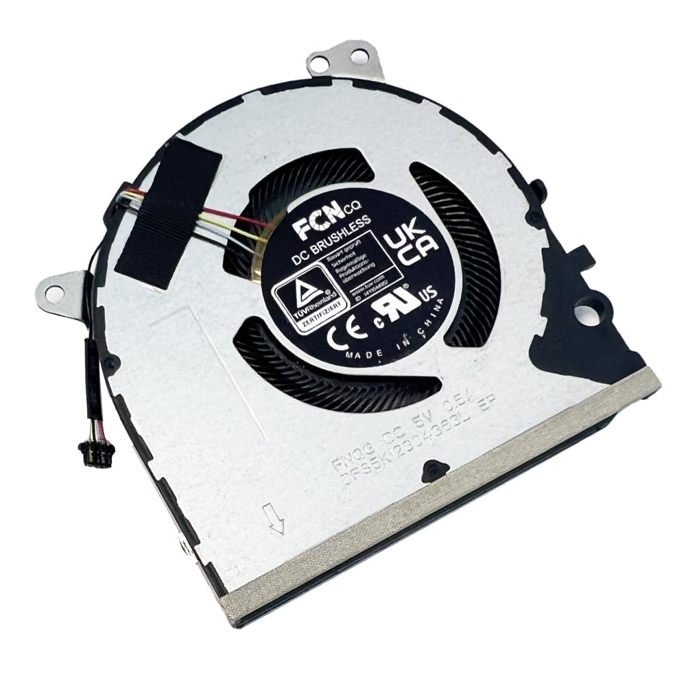 Gintai Wentylator CPU Wentylator chłodzący do Asus Zenbook 14X Flip UM5401 UM5401QA UN5401 UN5401QA UP5401 UP5401EA UX5401 UX5401EA FNQG DC 5V 0,5A DFS5K12304363L 13NB00 UR0M09121 13N1-DMM0612
