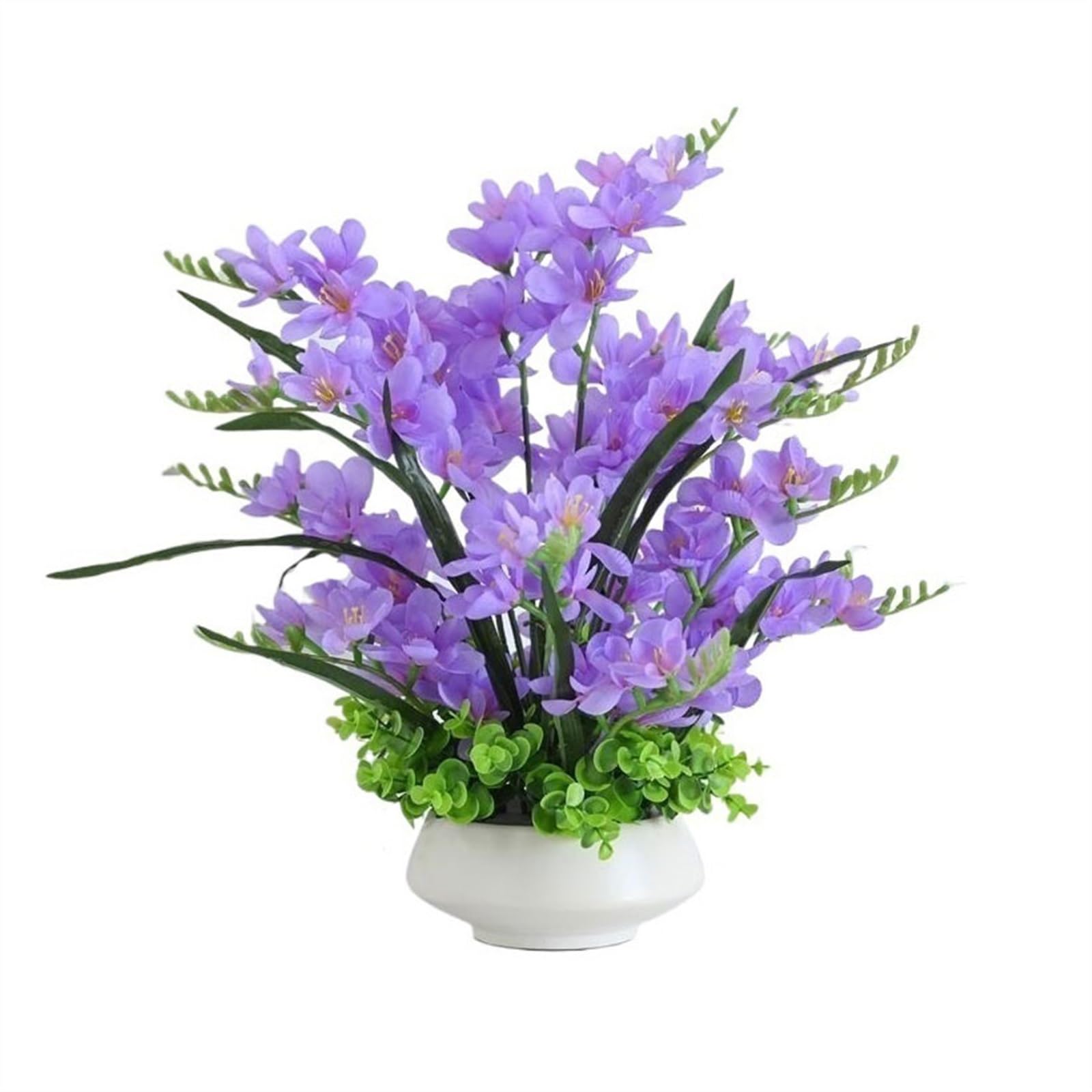 IUokLU Artificial Flowers Butterfly Orchid Simulation Flower Decoration Fake Flower Arrangement Table Arrangement Flower Centerpieces Fake Flowers Bouquet (A)