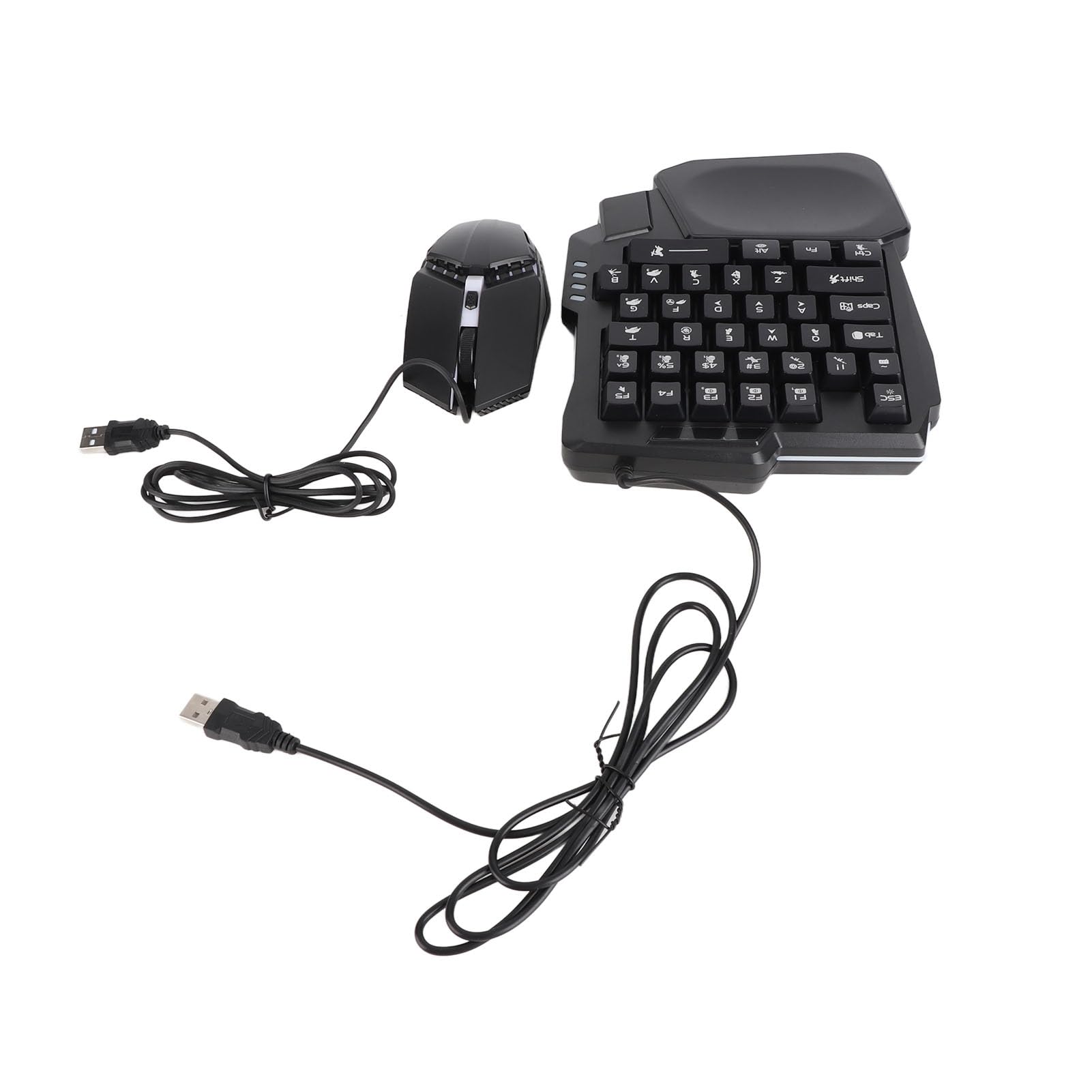 Teclado y Ratón para Juegos de una Sola Mano Combo