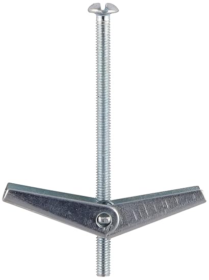 TimCo TOG675 M6 x 75-Zinc-Box of 100 Spring Toggle-BZP, Silver