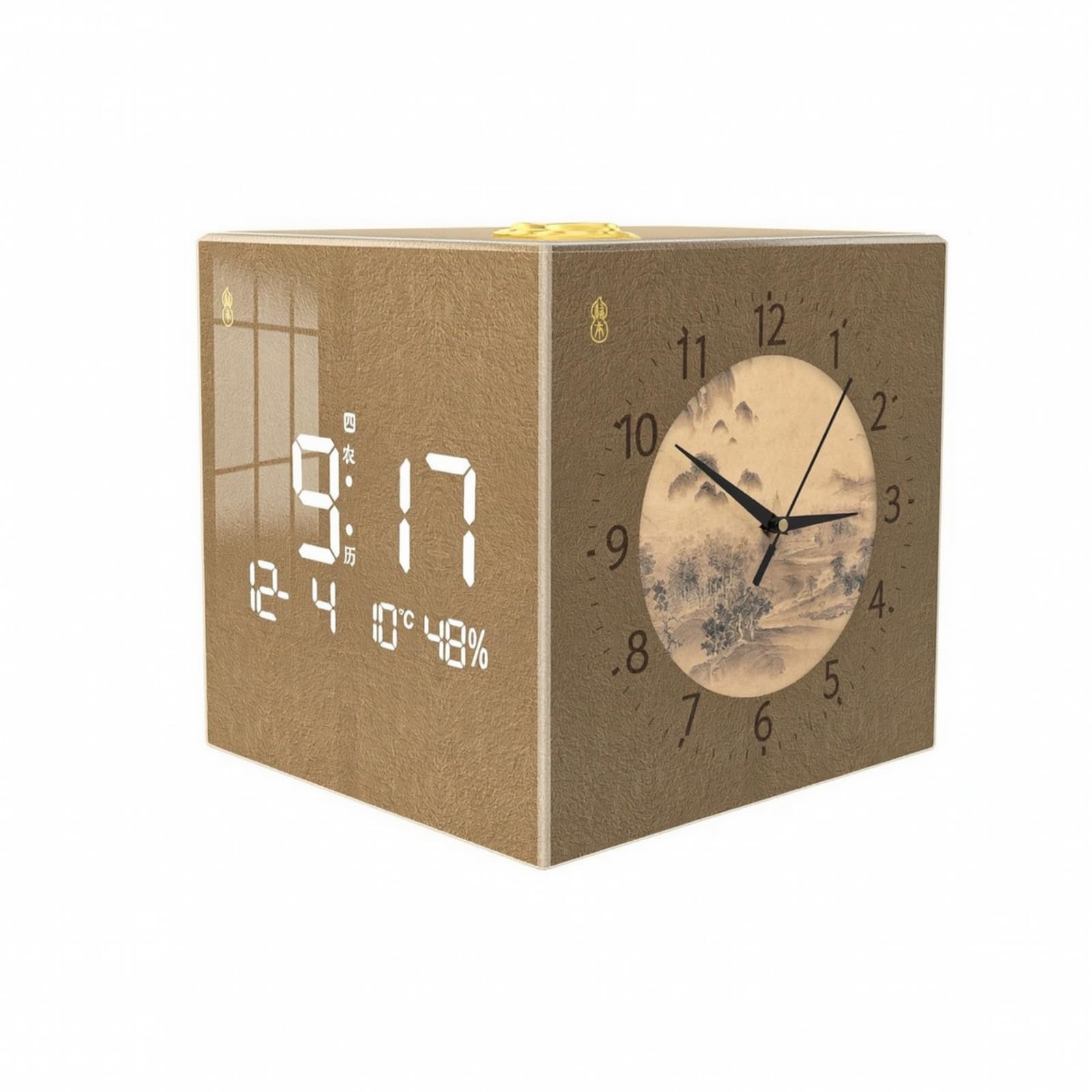 Baoblaze Orologio da Angolo a Doppia Faccia | Qurante in Acrilico Trasparente, Orologio da Parete a Doppia Faccia, per Corridoio, 30CM, Stile B