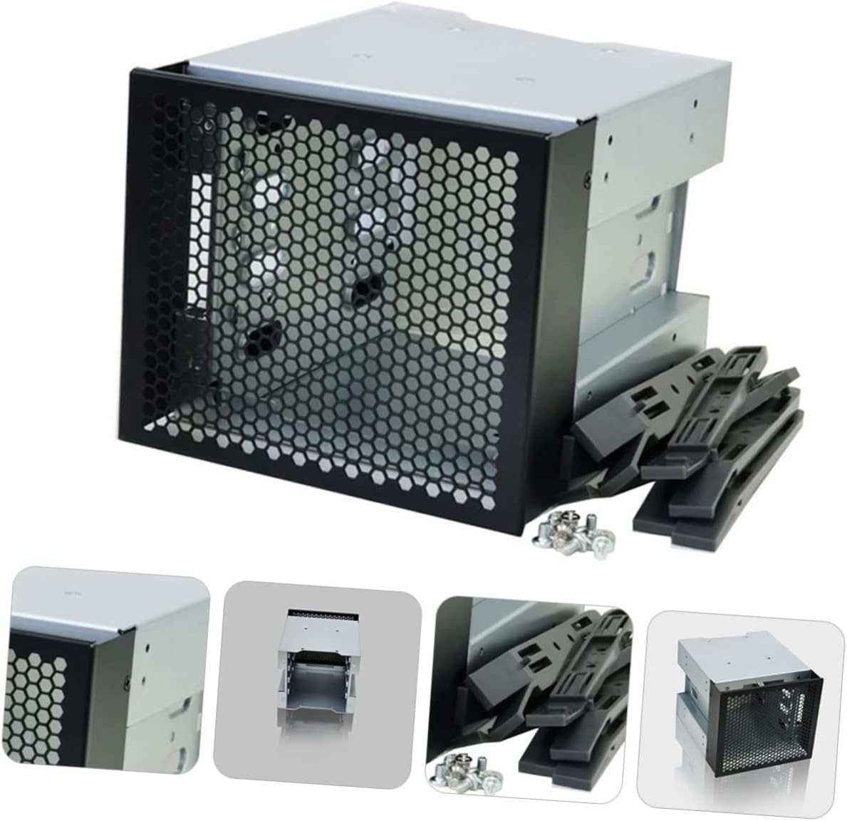 TEHAUX Bay Hard Drive Mounting Kit Cage for Case Optical Drive Bay Expansion Bracket for Hard Disk Storage and Organization