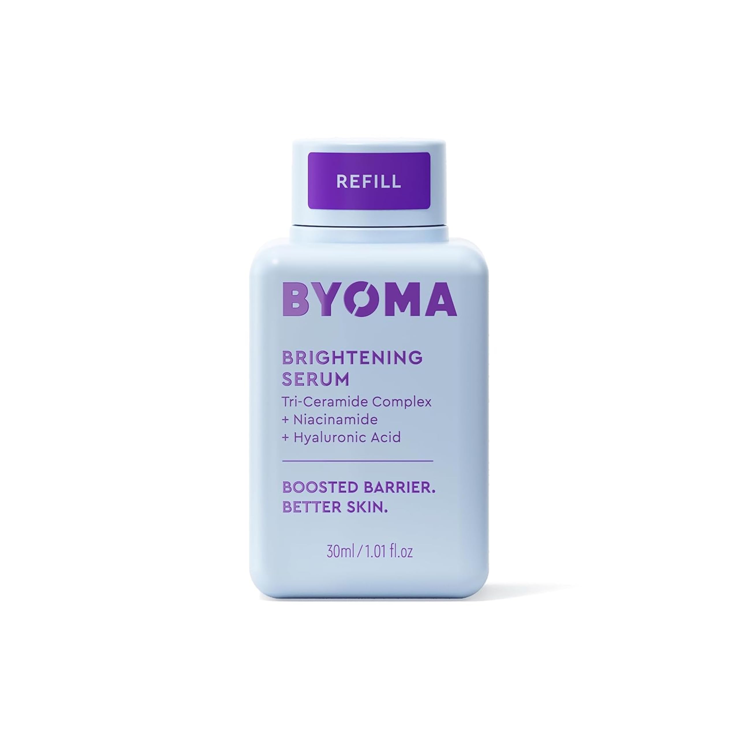 BYOMABrightening Serum Refill (30ml) Brightening and Hydrating Face Serum with Hyaluronic Acid, Niacinamide and Ceramides for a Glowing and Radiant Skin