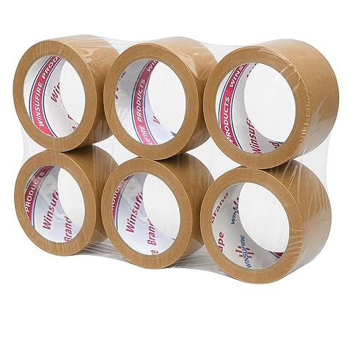 Miniatura 5 de Cinta de embalaje de papel kraft marrón ecológica, embalaje resistente puede biodegradable, orar jadeando, sellado, escritura y fácil de rasgar con