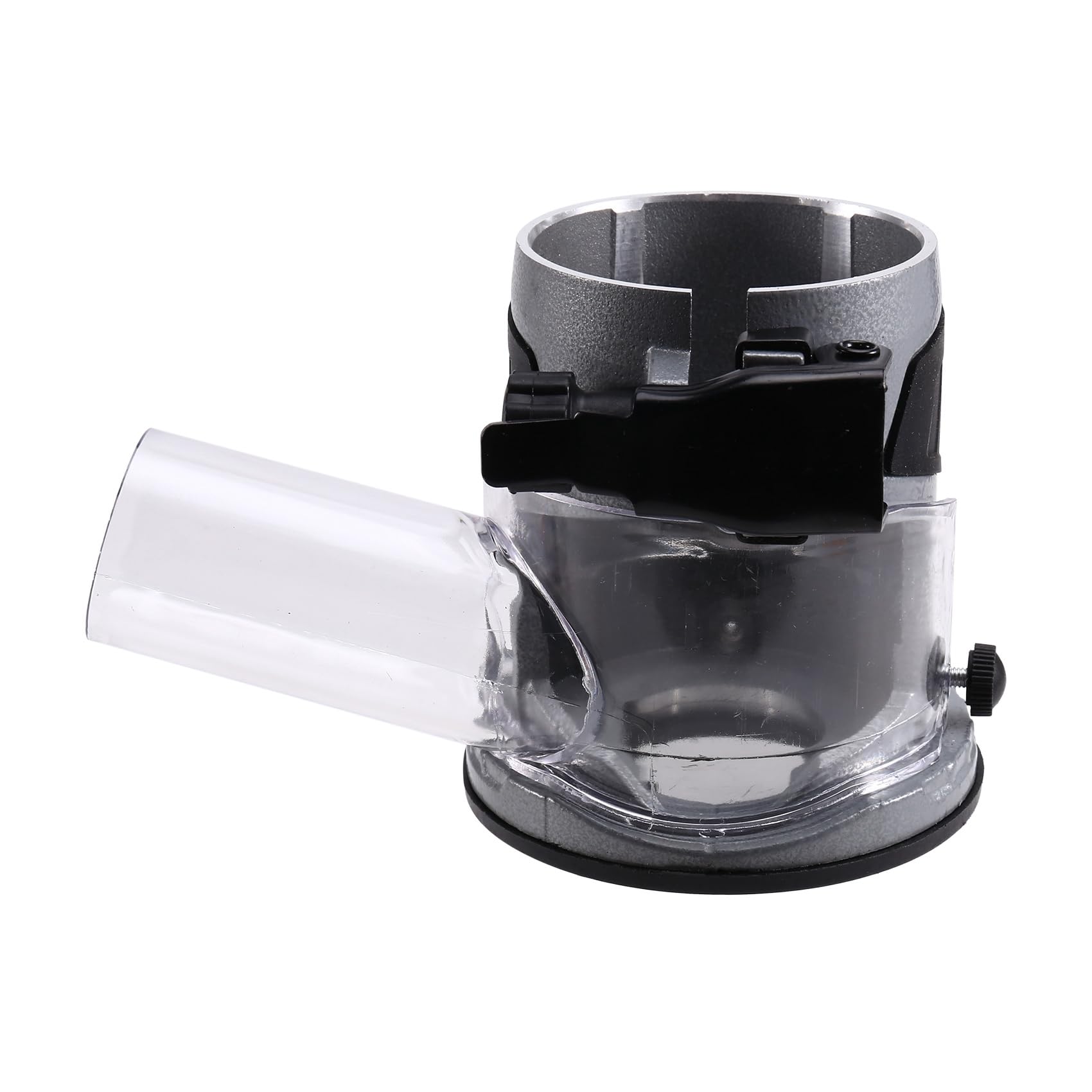 Littimoon Aluminum Alloy Adjustable Plunge Router Base with Dust Collection for Trimming Machine, Enhanced Stability for Engraving