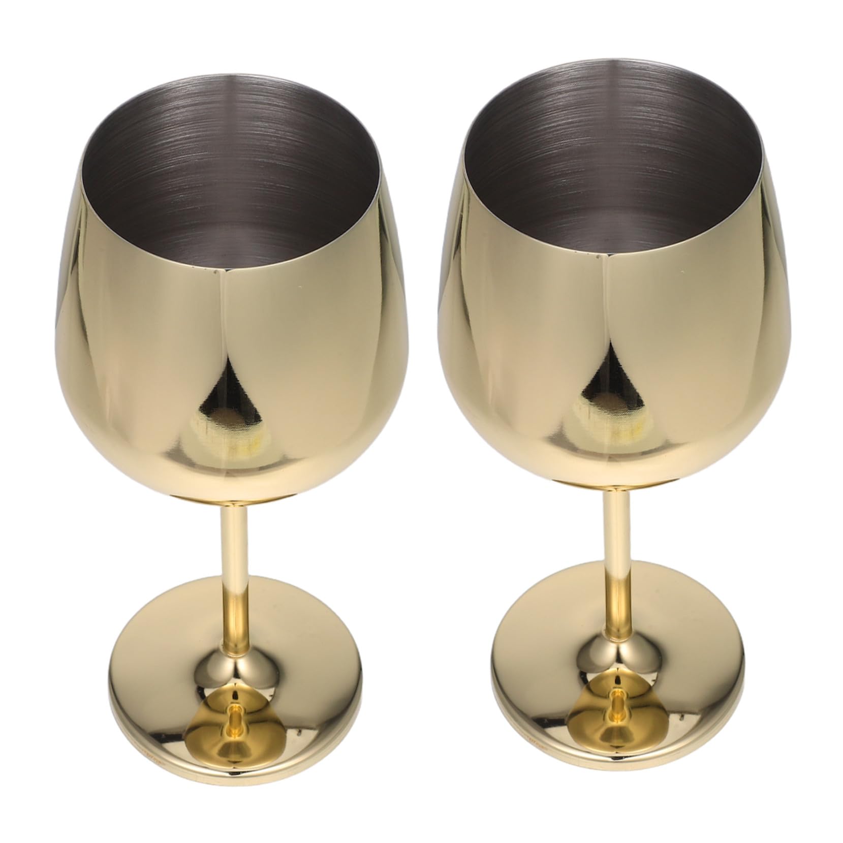 Verres à vin acier inoxydable Cabilock une vaisselle incassable haut de gamme couleur dorée
