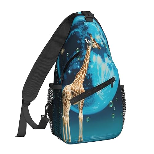 Famame Giraffe Sling Backpack Chest Bag