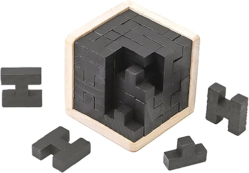Miniatura 3 de Ahyuan - Rompecabezas de madera con forma de constructor de habilidades, rompecabezas de lógica, juguete educativo de escritorio para niños y