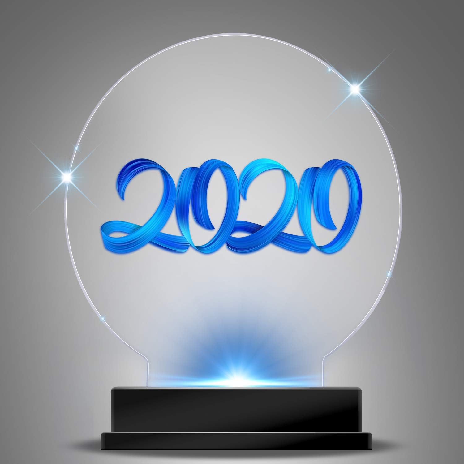 Outus 4 Pieces Clear Acrylic Sheet Round Panel Thick (4mm) Plastic Acrylic Board Cast Acrylic for LED Light Base, Sign, DIY Display Projects, Craft