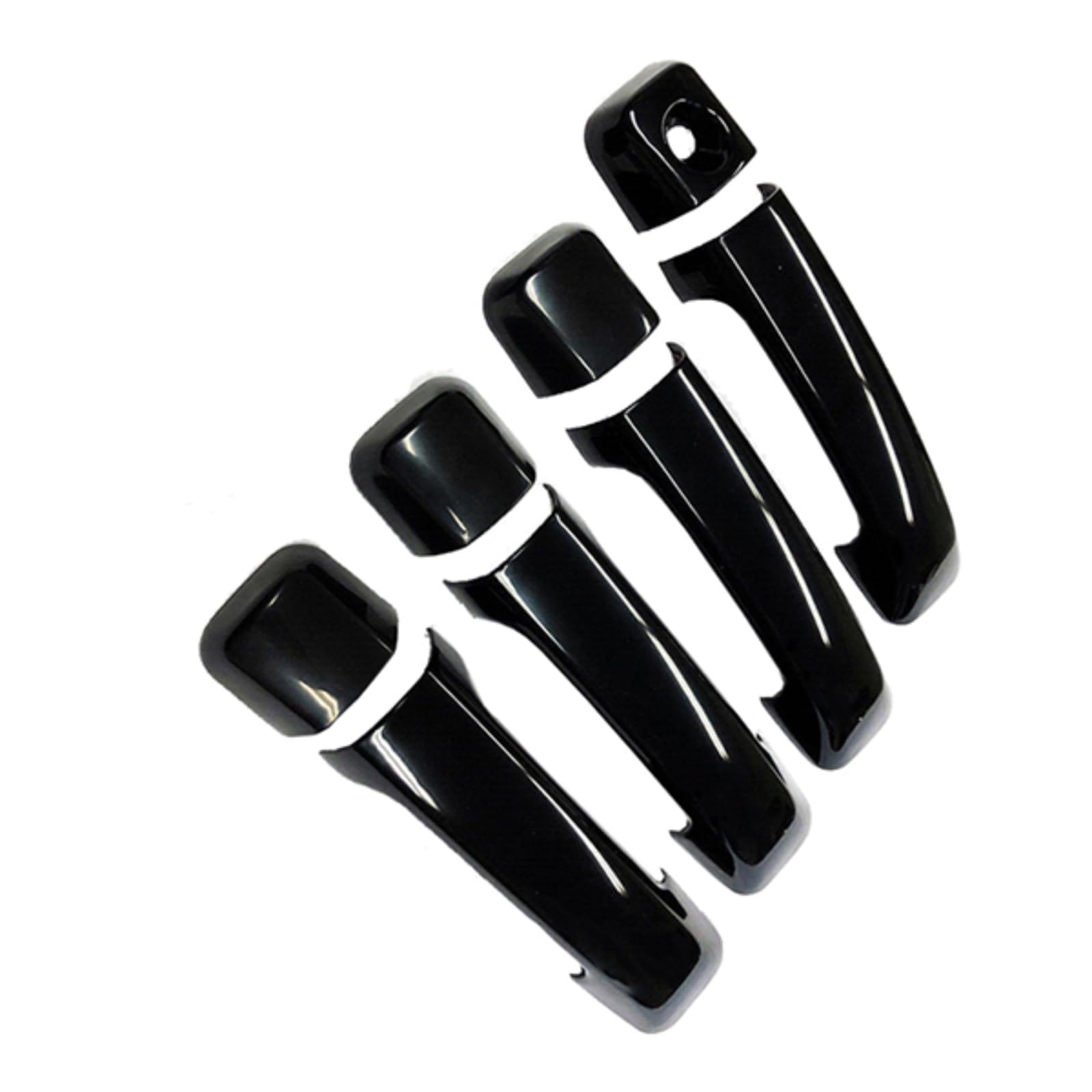 Couvre-poignée Sequoia noir laqué autocollant de porte xk60