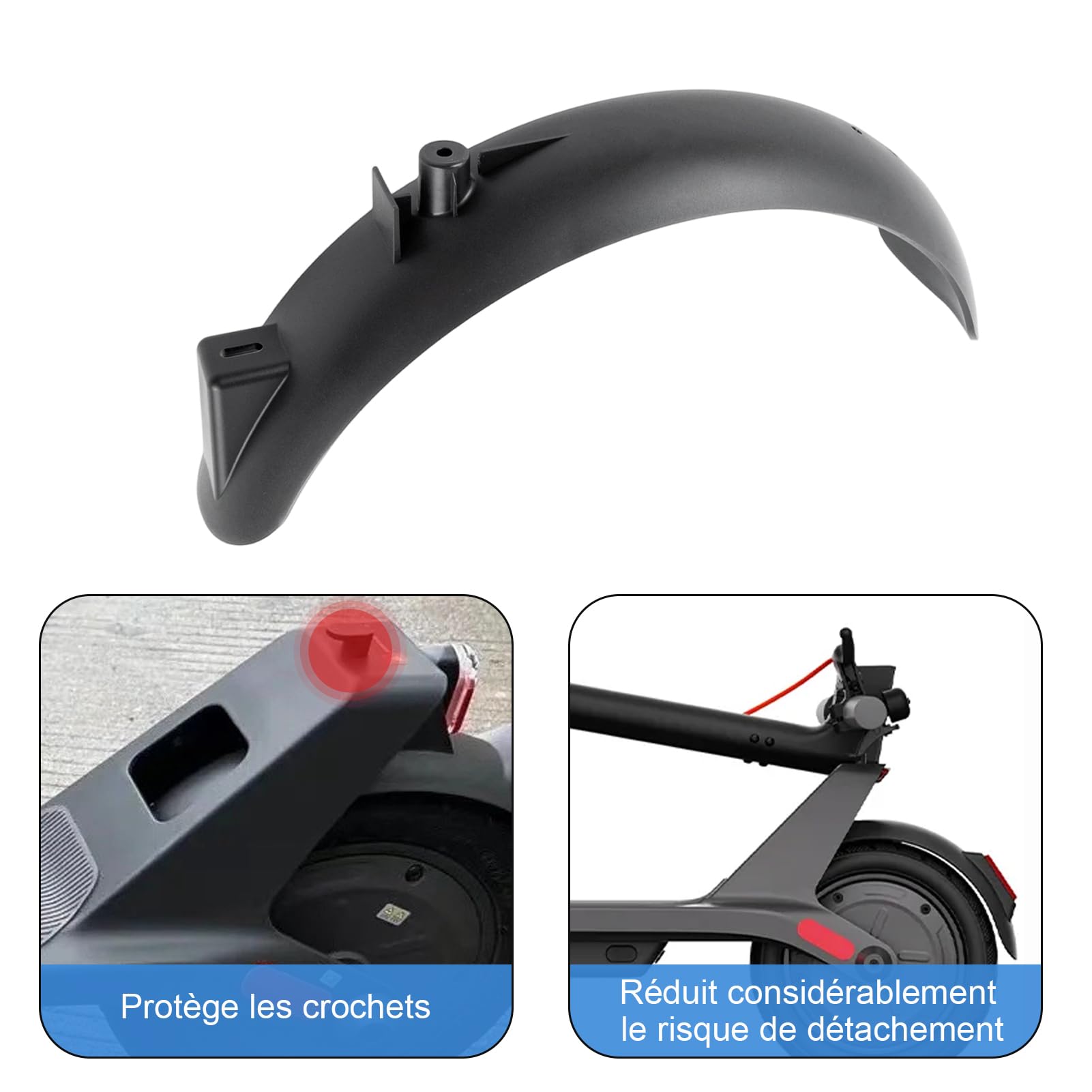 GLFLOW Garde-Boue Arrière Pour Xiaomi Electric Scooter 4 Lite 2e Gen – Noir, Robuste Et Facile à Monter