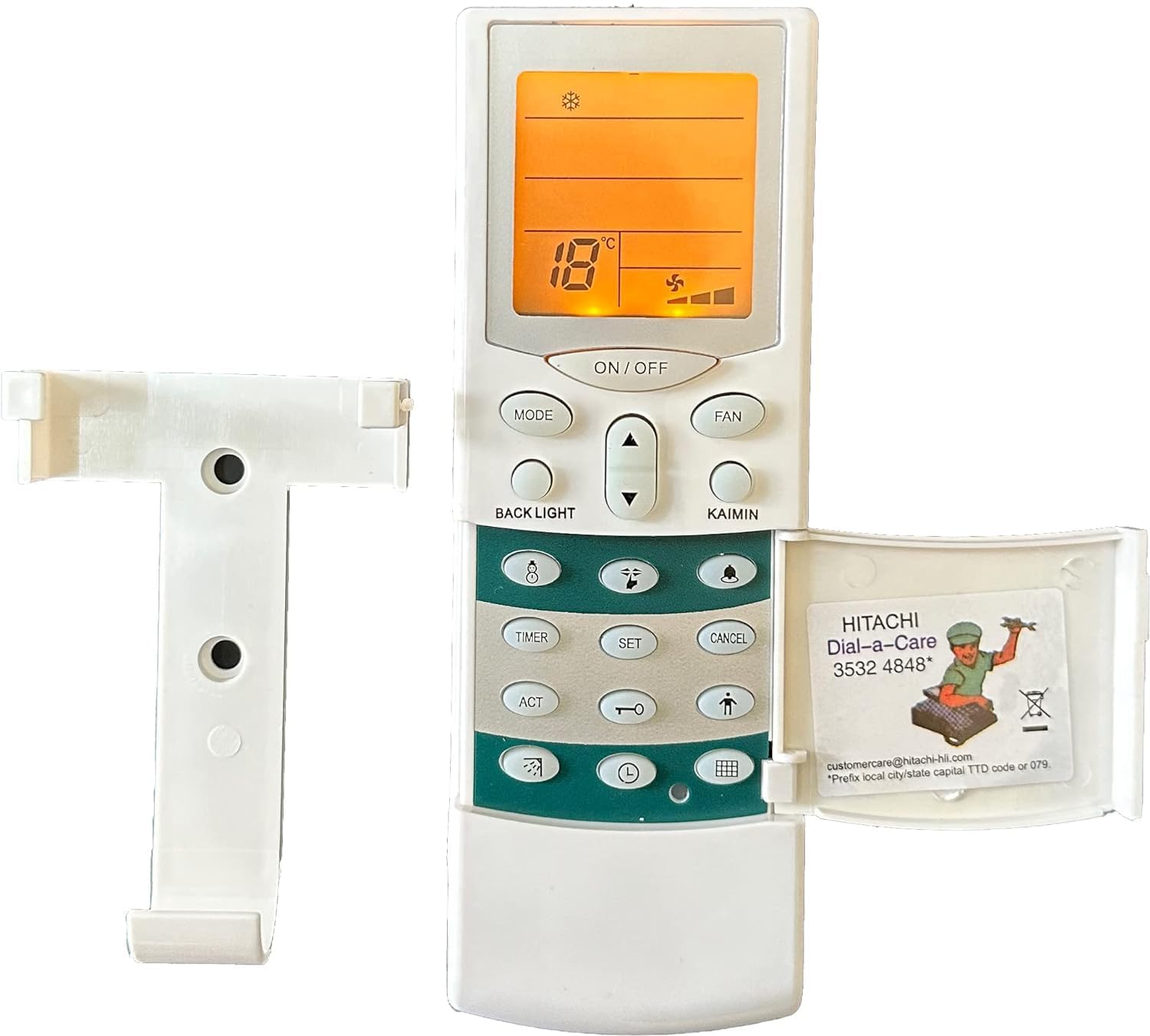 LUCRE Remote Replacement for Hitachi Ac Remote Control Split/Window 1Ton 1.5Ton 2Ton, (Backlight Remote AC-68A)-image-11