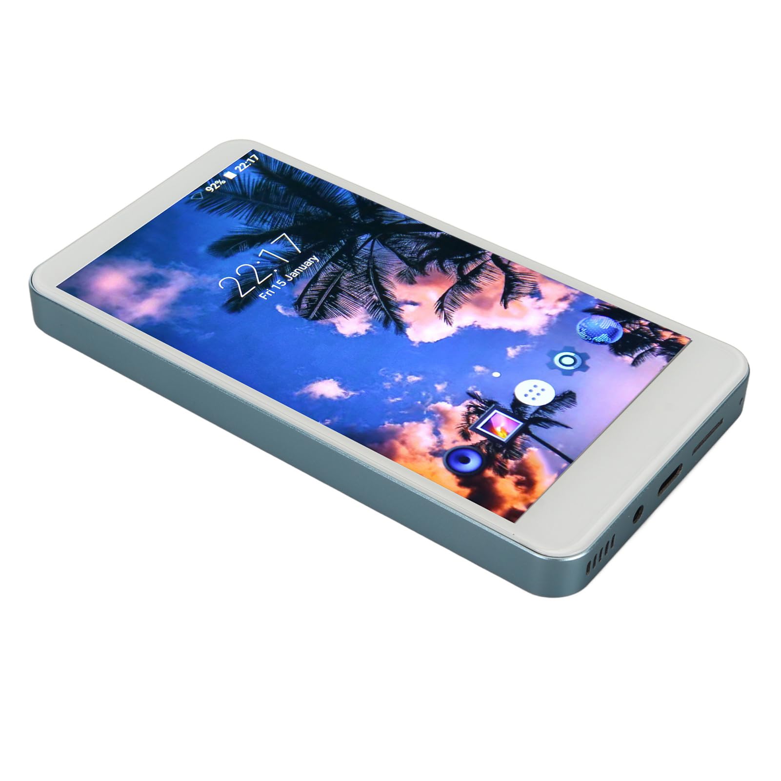 Cryfokt Reproductor MP4 Portátil con Pantalla HD de 5,0 Pulgadas para Reproducción de Música y Vídeo, Adecuado para Viajes y Deportes (Blue)
