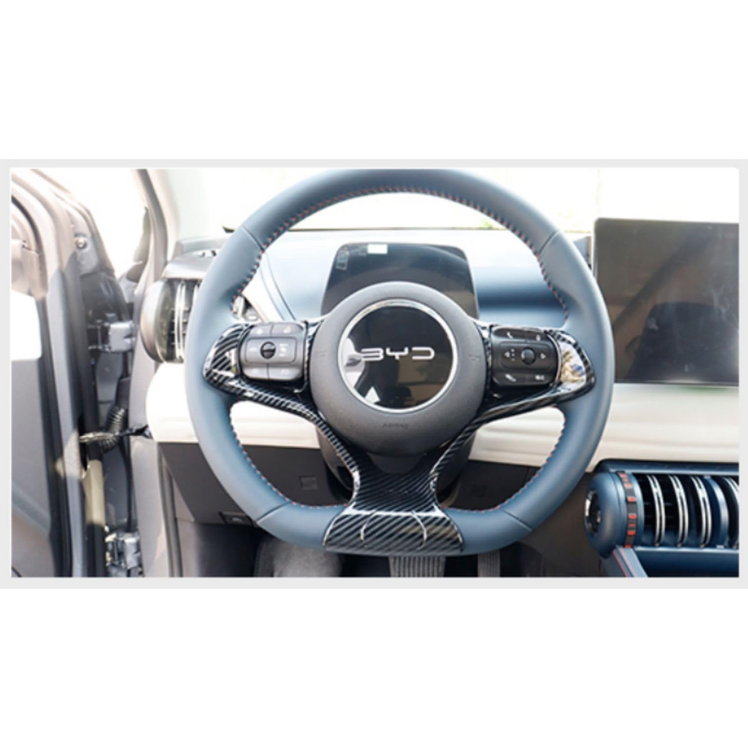BYD Atto 3 Uyumlu Direksiyon Karbon Fiber Trim Kaplaması