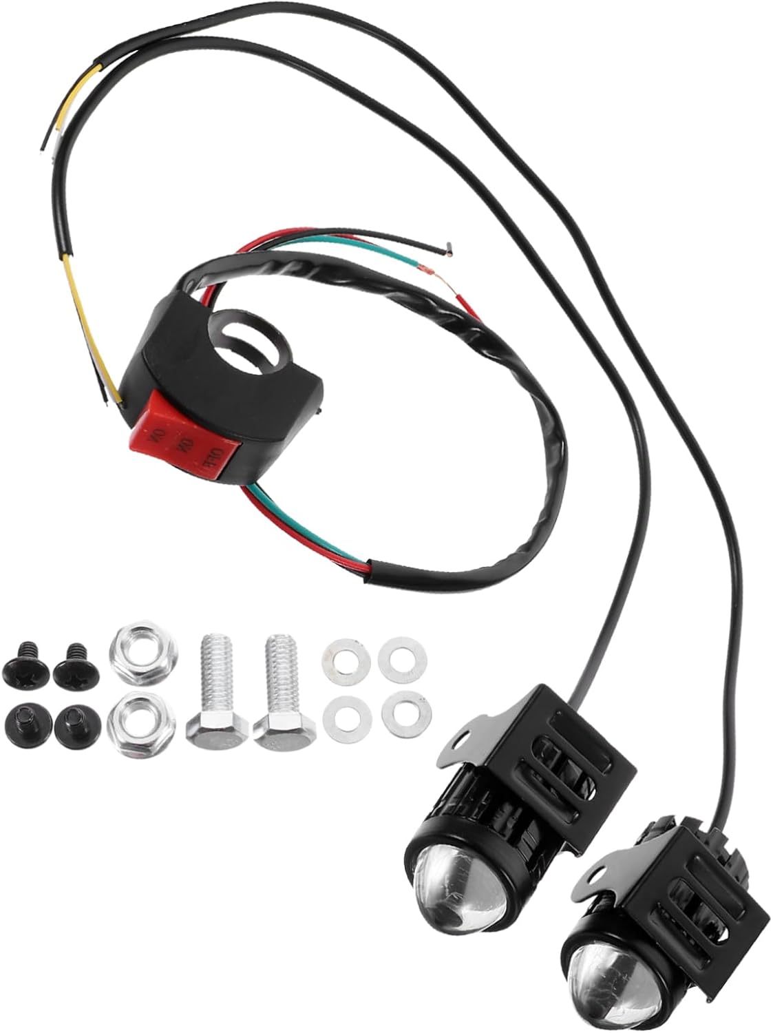 Led Motorcycle Headlight for Bike Rechargeable Running Lights Stylish Design