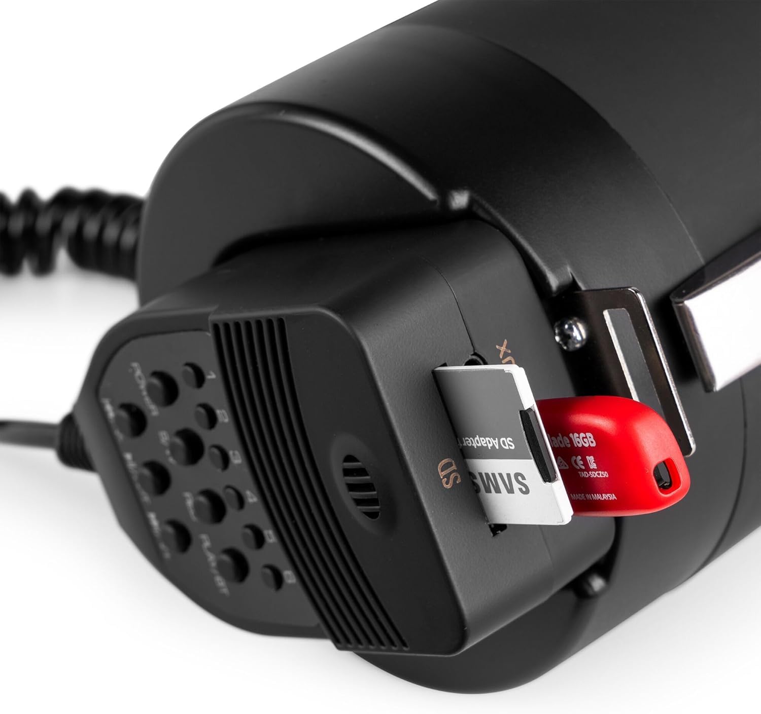 Vonyx MEG075 Megáfono Bluetooth Portátil 75W, Reproductor MP3, Batería Recargable, Negro