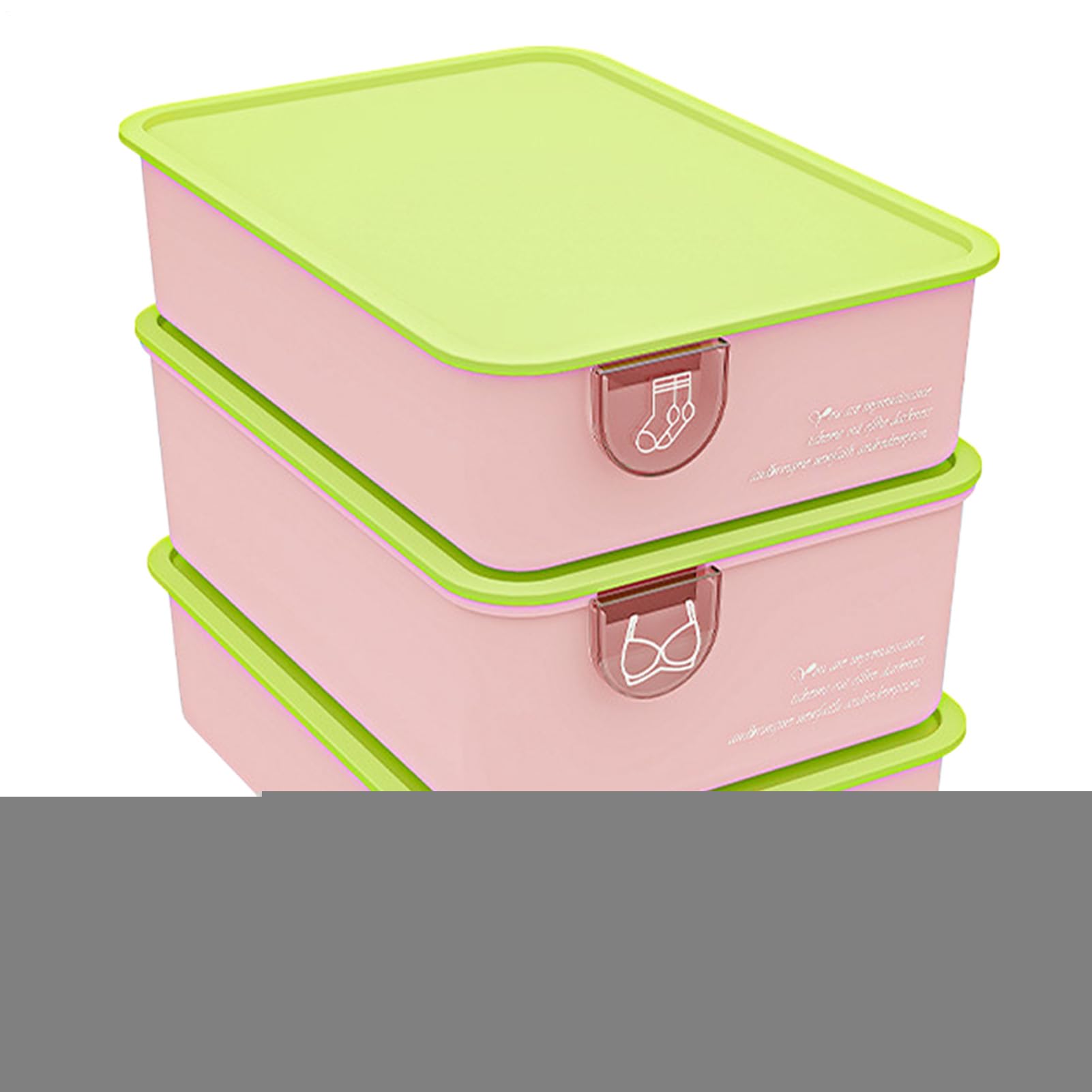 Organizador de Ropa Interior Divisor apilable antipolvo de sujetadores,