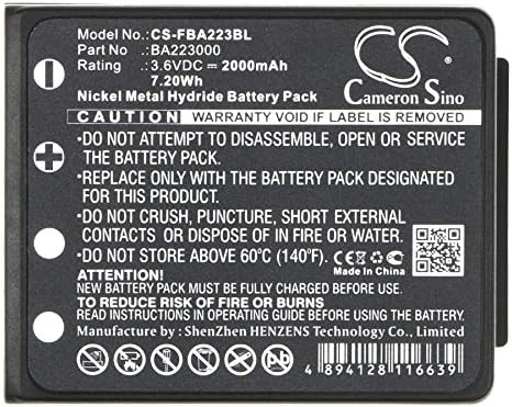 Cameron Sino NEW 2000mAh Replacement Battery Fit HBC Radiomatic Keynote, Radiomatic Linus 4, Radiomatic Micron 4, Radiomatic Micron 5, Radiomatic Micron 6, Radiomatic Micron 7, Radiomatic Patrol D