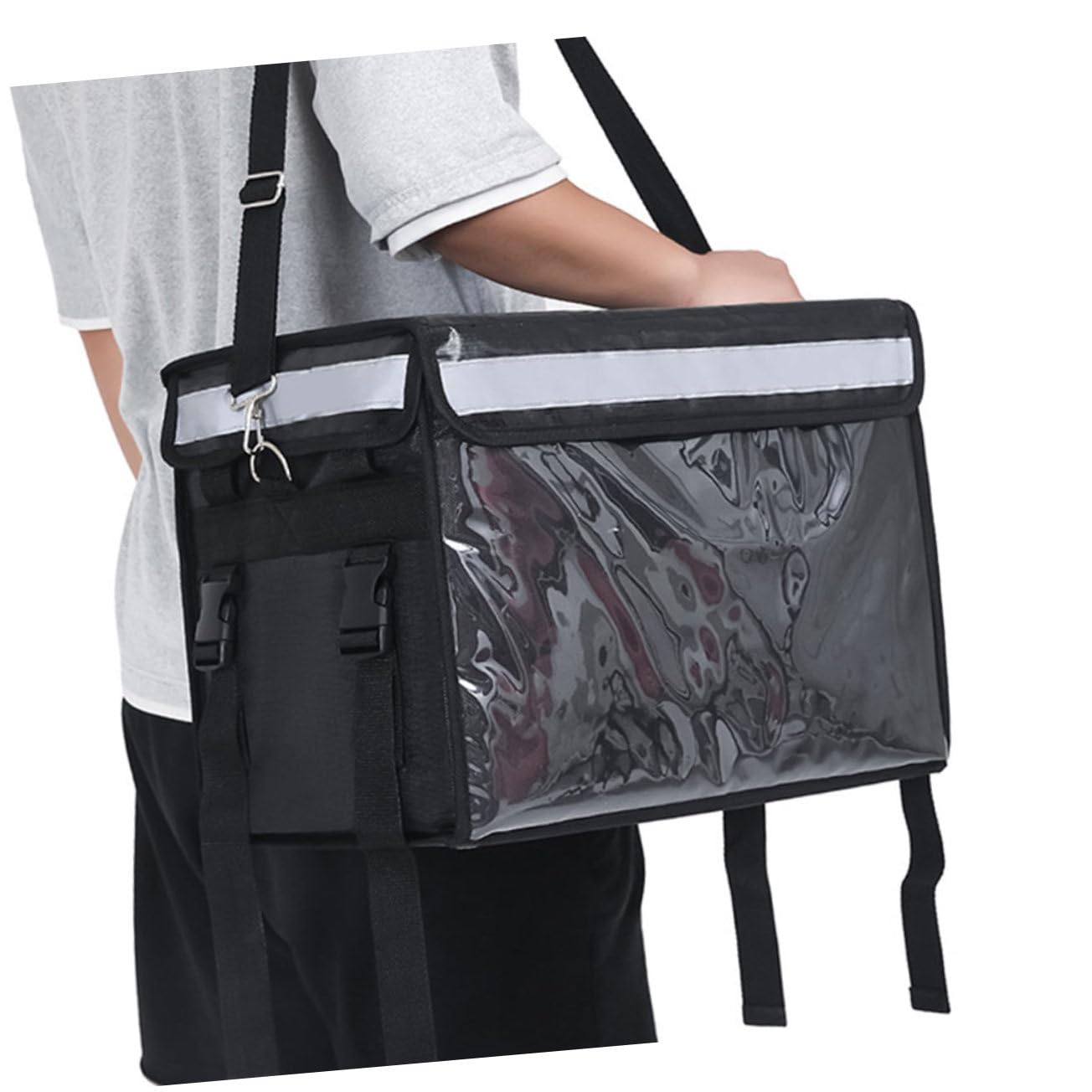 Contenitore Termico da 32l Rivestimento Oxford e Alluminio Mantiene Caldo e Freddo Struttura Resistente per Alimenti per Picnic e Vacanze