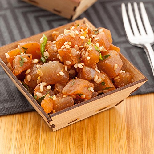 Image of Restaurantware 1.5 Ounce Appetizer Cups 100 Square Mini Dessert Cups - Durable Disposable Bamboo Tasting Bowls Sustainable For Snacks And Samples