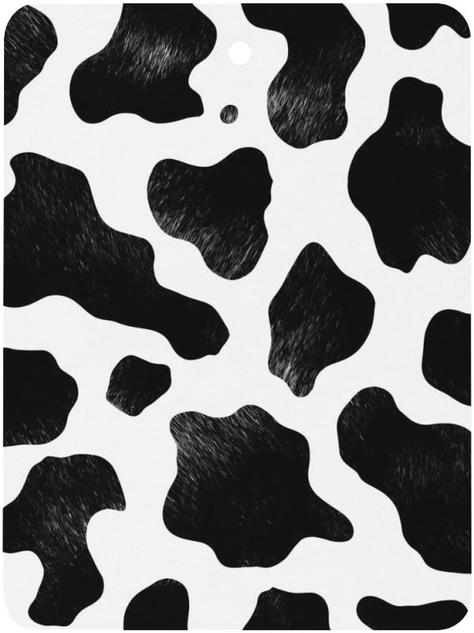 Cow Print Car Air Freshener Cute Hanging Aromatherapy Tablets for Car Home Square