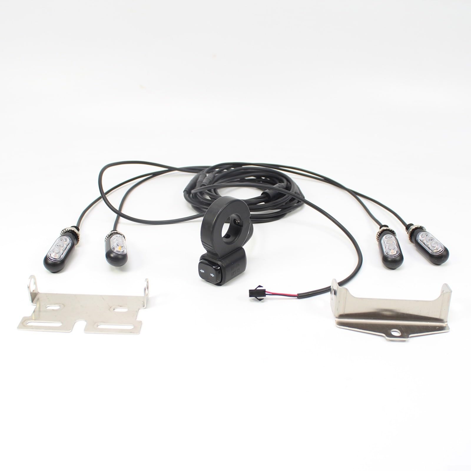 Kit de phares et feux de freinage électriques 12 V pour vélo électrique, étanche, IP65, clignotants pour vélo électrique, scooter, moto, ensemble de feux avant et arrière