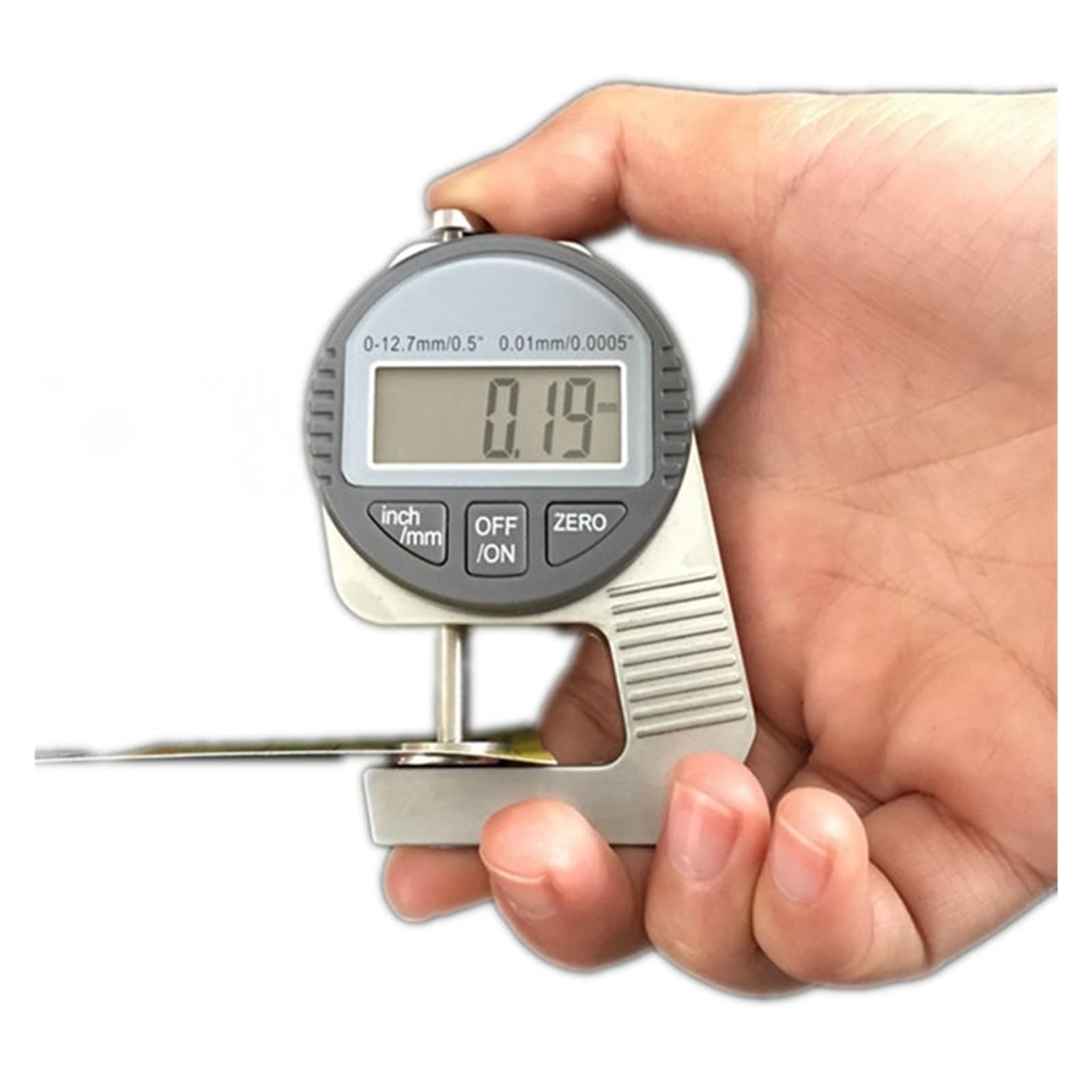 Mini 0.01mm Cyfrowy Miernik Grubości 0-10mm Duży LCD Elektroniczny Wskaźnik Zegarowy Gąbka Narzędzie Do Pomiaru