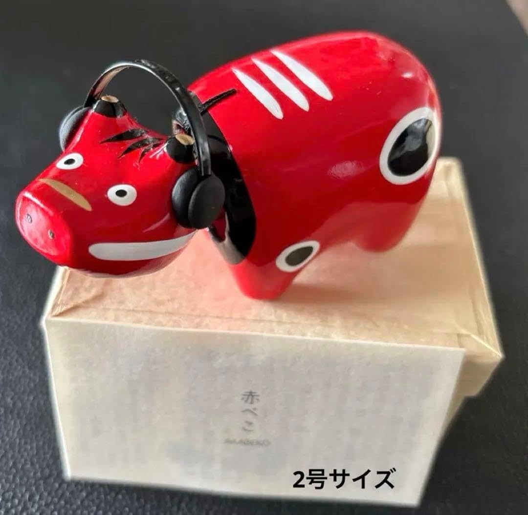 ヘッドホン赤べこ　2号サイズ ヘッドホン赤べこ 2号サイズ 家電＆カメラ