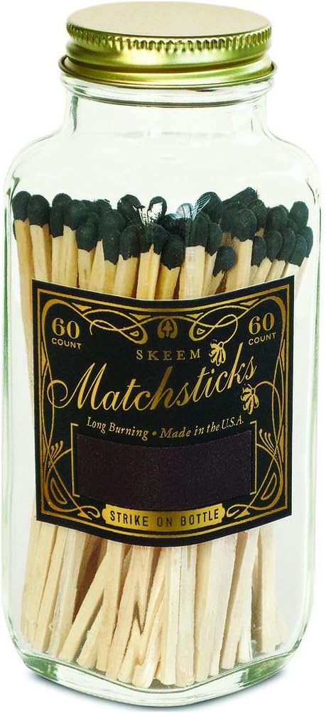 Skeem Design Black + Gold Classic Vintage Matches
