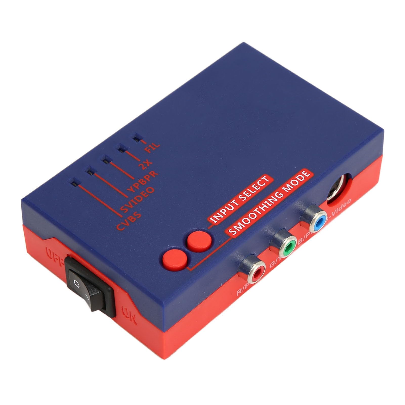 RetroScaler2X Convertitore Adattatore Interfaccia Multimediale da AV a HD per Giochi retrò, Upscaler Latenza 480p/576p, Compatibile con Console NTSC/PAL, Blu (BLUE)