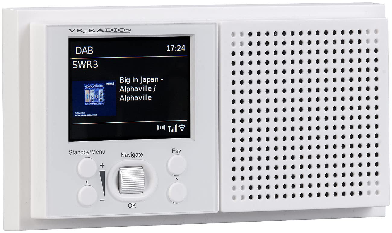VR-Radio Unterputzradio: Unterputz-WLAN-Internetradio mit Bluetooth & Farbdisplay, DSP, App, 8W (Unterputz Radio WLAN, und Bluetooth, Up)
