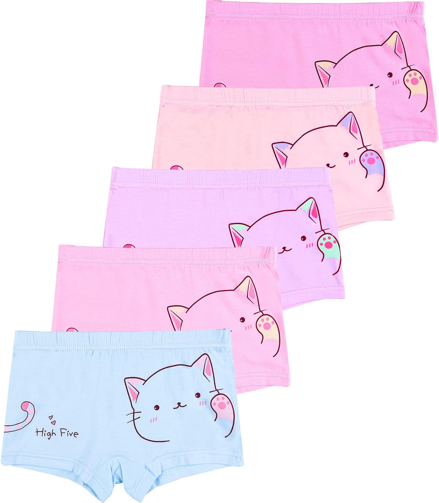 BOOPHGirls Underwear Baby Toddler Panties 5 Pack Briefs Boyshort for 2-8Y