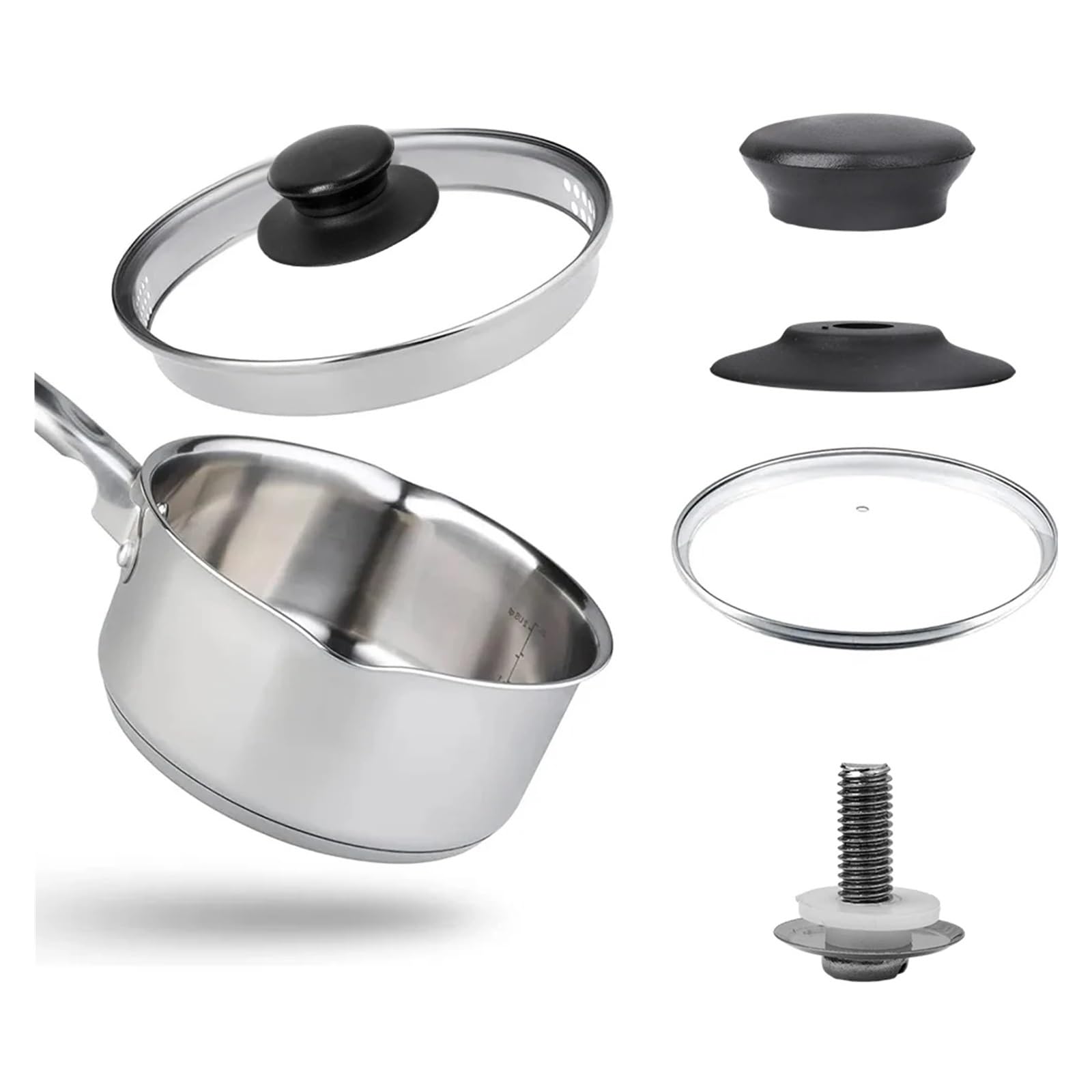 Yangshe 20Pcs Pot Lid Knob Cover Heat-Resistant Cooking Replacement Handle Kitchen Cookware For Glass Steel & Silicone Lids