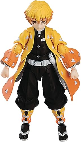 Miniatura 1 de Max Factory Demon Slayer: Kimetsu no Yaiba: Zenitsu Agatsuma Deluxe Figma figura de acción, multicolor