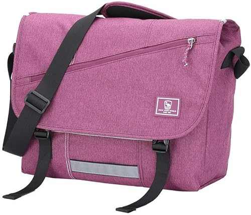 Miniatura 3 de OIWAS Bolso de mensajero Satchel Ocio Lona 15 Pulgadas Portátil Hombro Maletín Pack Crossbody Mochila para Hombres Mujeres Adolescentes
