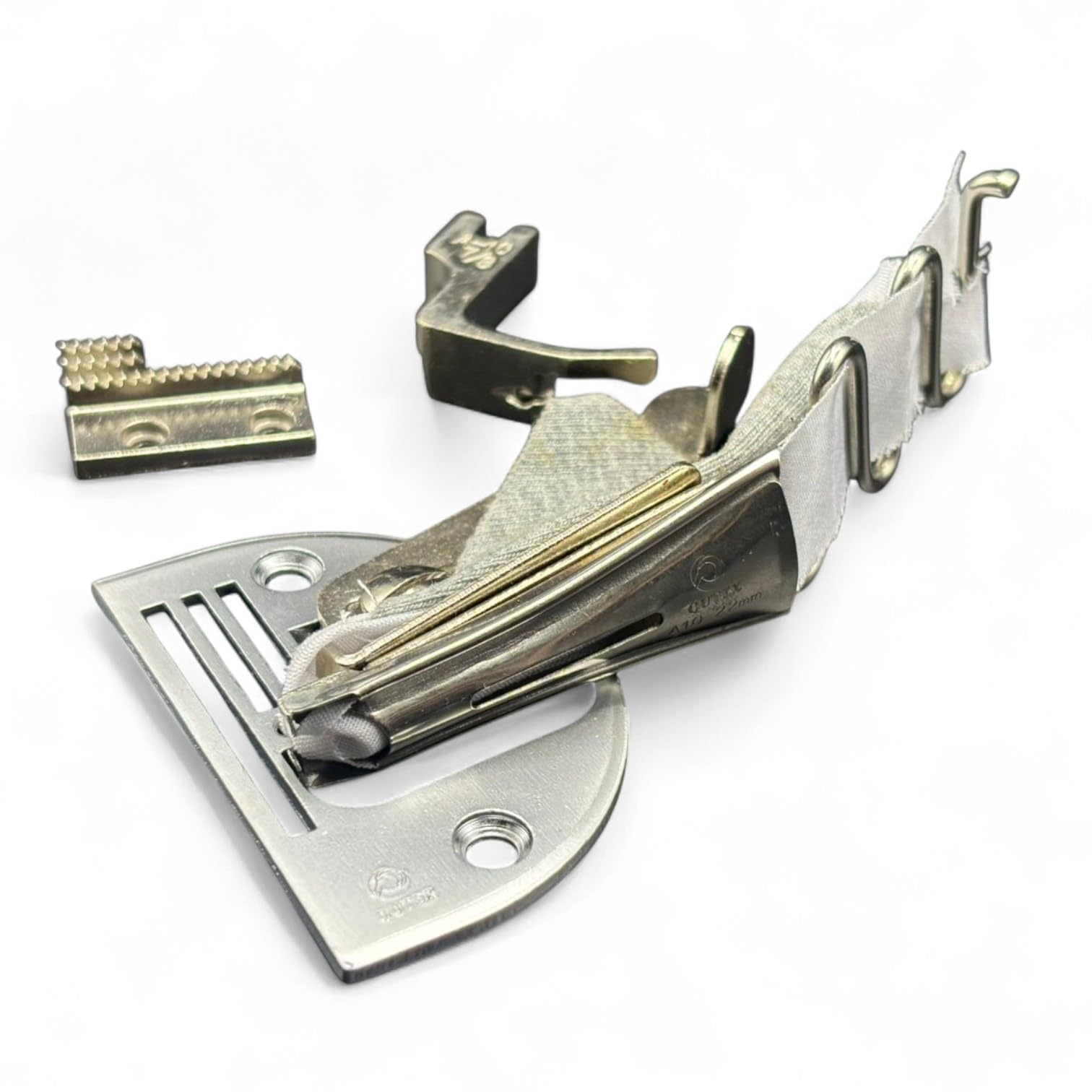 Zenith A10 Steel Double Fold Angle Binder Folder Set, Industrial Sewing Machine Attachment, Compatible with Jack and Juki Single Needle Lockstitch Sewing Machine Accessories (22 MM)-picture-26