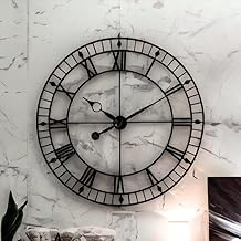 Vintage Clock Iron Black Colour Large Wall Clock Handcrafted for Living Room Home Office Decor/VC-90530-48