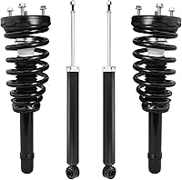Vista 45 de Detroit Axle - Amortiguadores de muelles helicoidales RWD para Dodge Charger 2012-2020, 2012-2019 Challenger 2 Amortiguadores delanteros completos