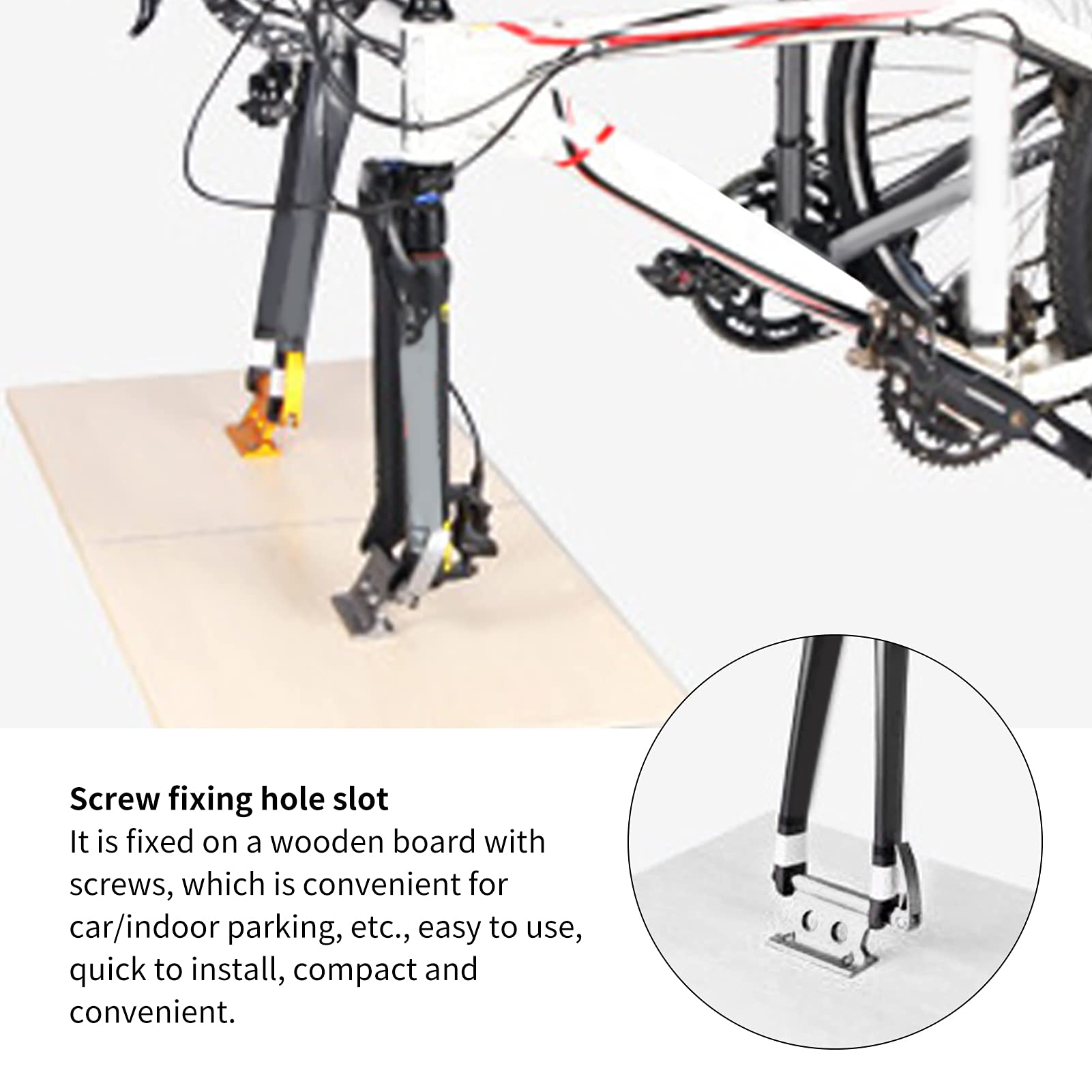 Xolsurg Bike Fork Mount Quick Release Cycle Block Front Fork Fixing Clip for Storage or Transportation (Deep Titanium)