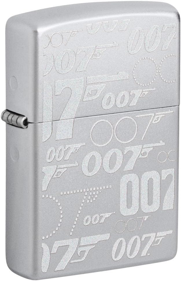Zippo James Bond Satin Chrome Pocket Lighter