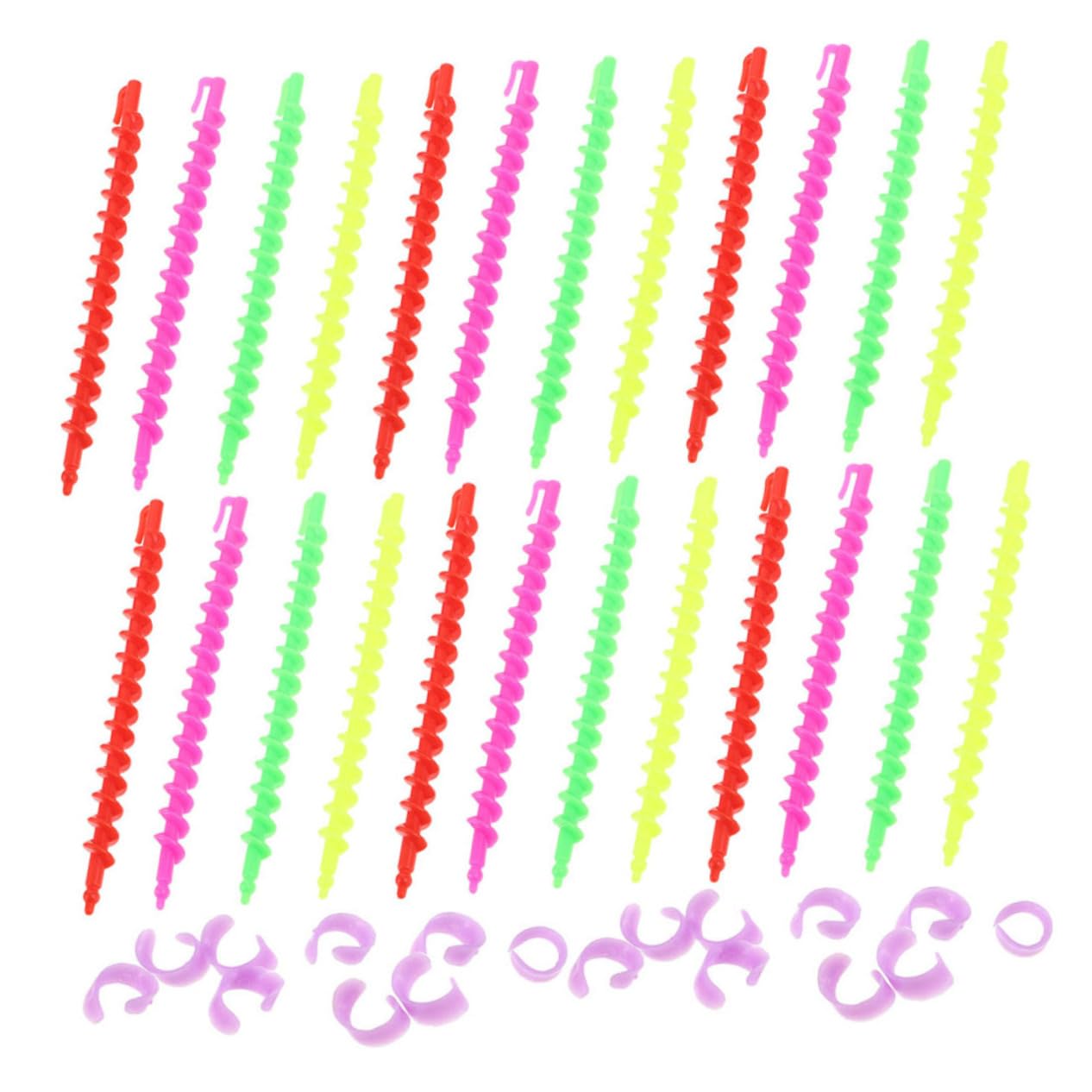 Baluue 130pezzi Rods Per Perm Curling Arricciacapelli Per Flessibile Per e Lunghi Strumento Per e Acconciatura