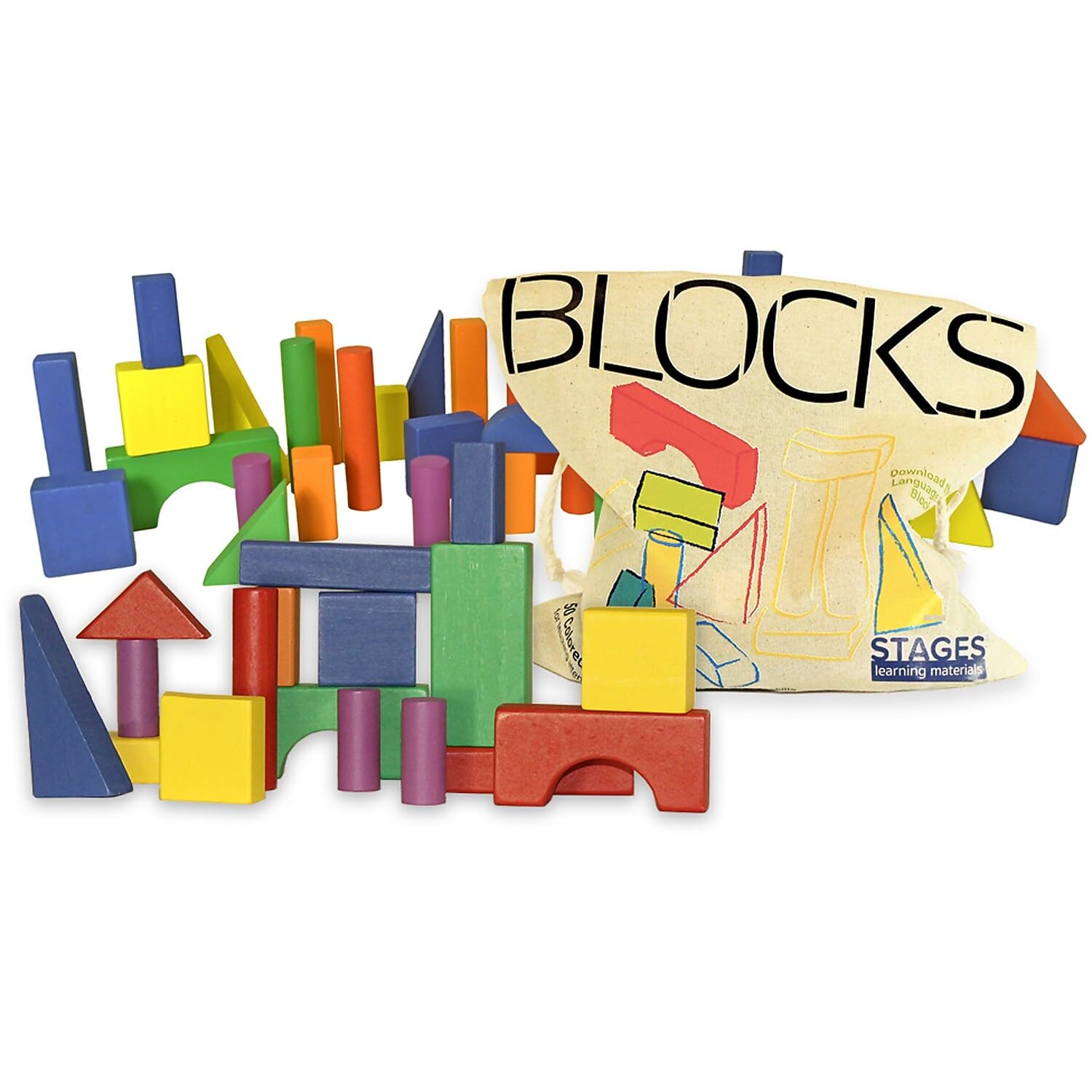 Snapklik.com : Stages Learning Materials Sensory Builder Blocks, Set Of 50